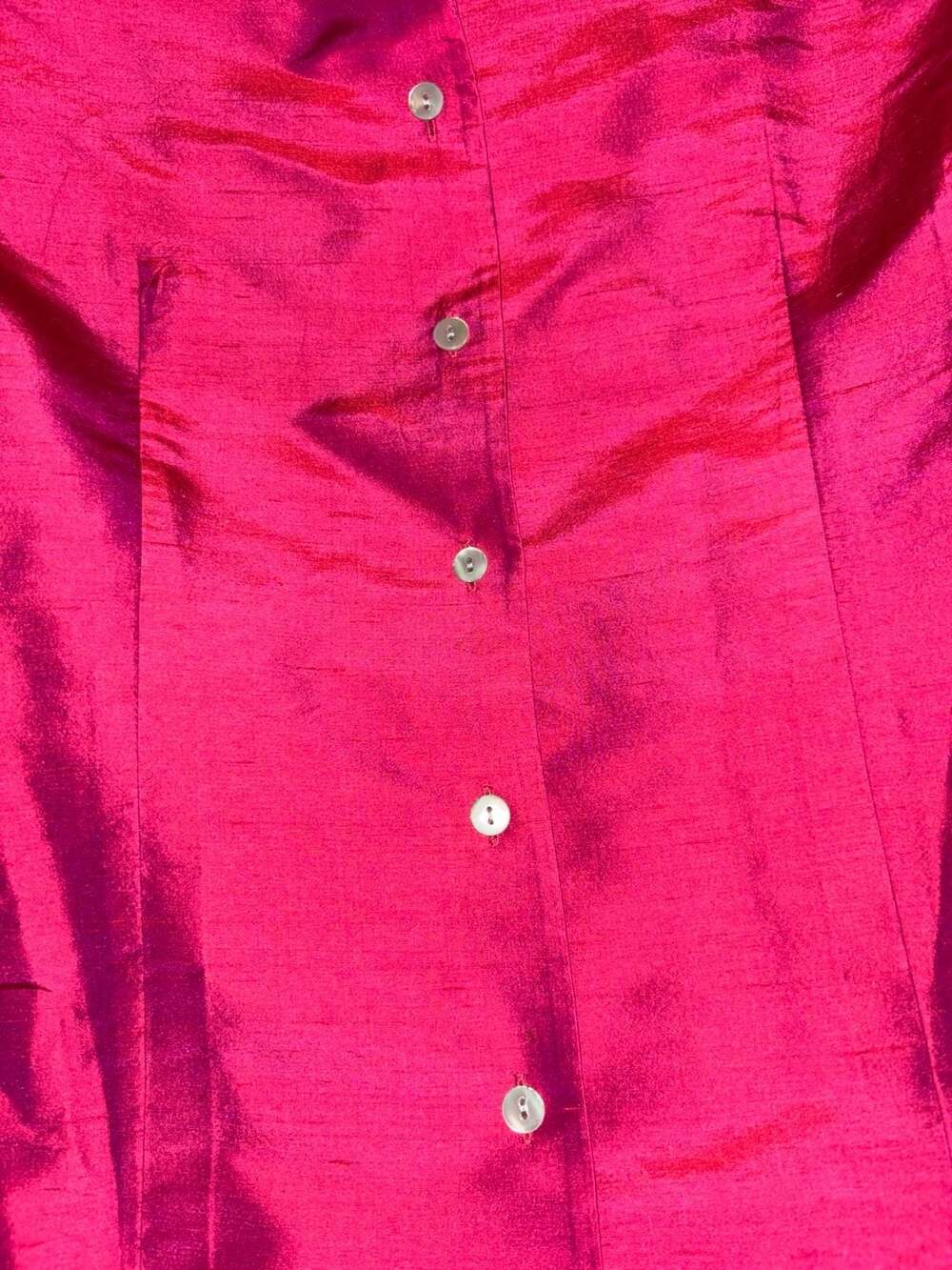 Ann Taylor 100% Silk Button-Down Blouse - Picture 2 of 4